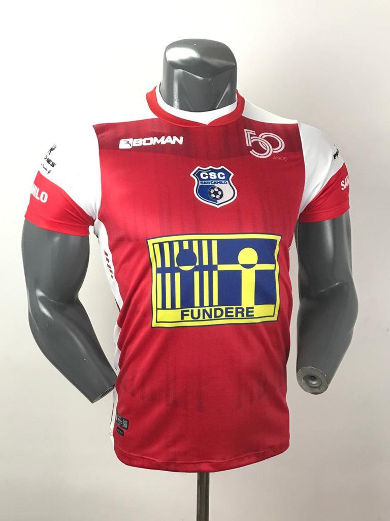 Front of the San Camilo 2021 away football shirt