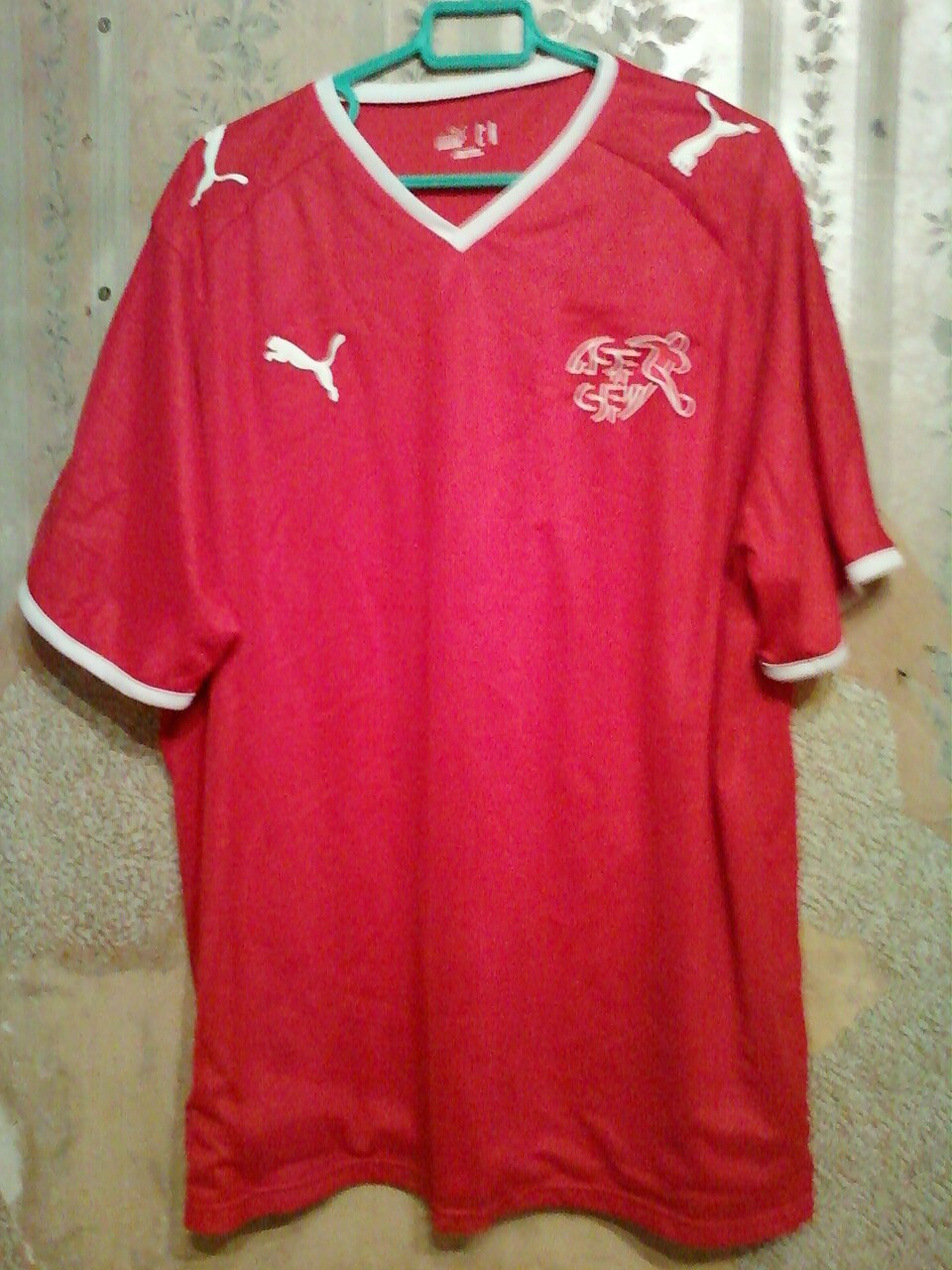 Front of the Switzerland 2008–09 home football shirt