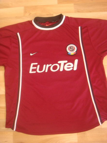 Front of the Sparta Prague 2000–01 home football shirt