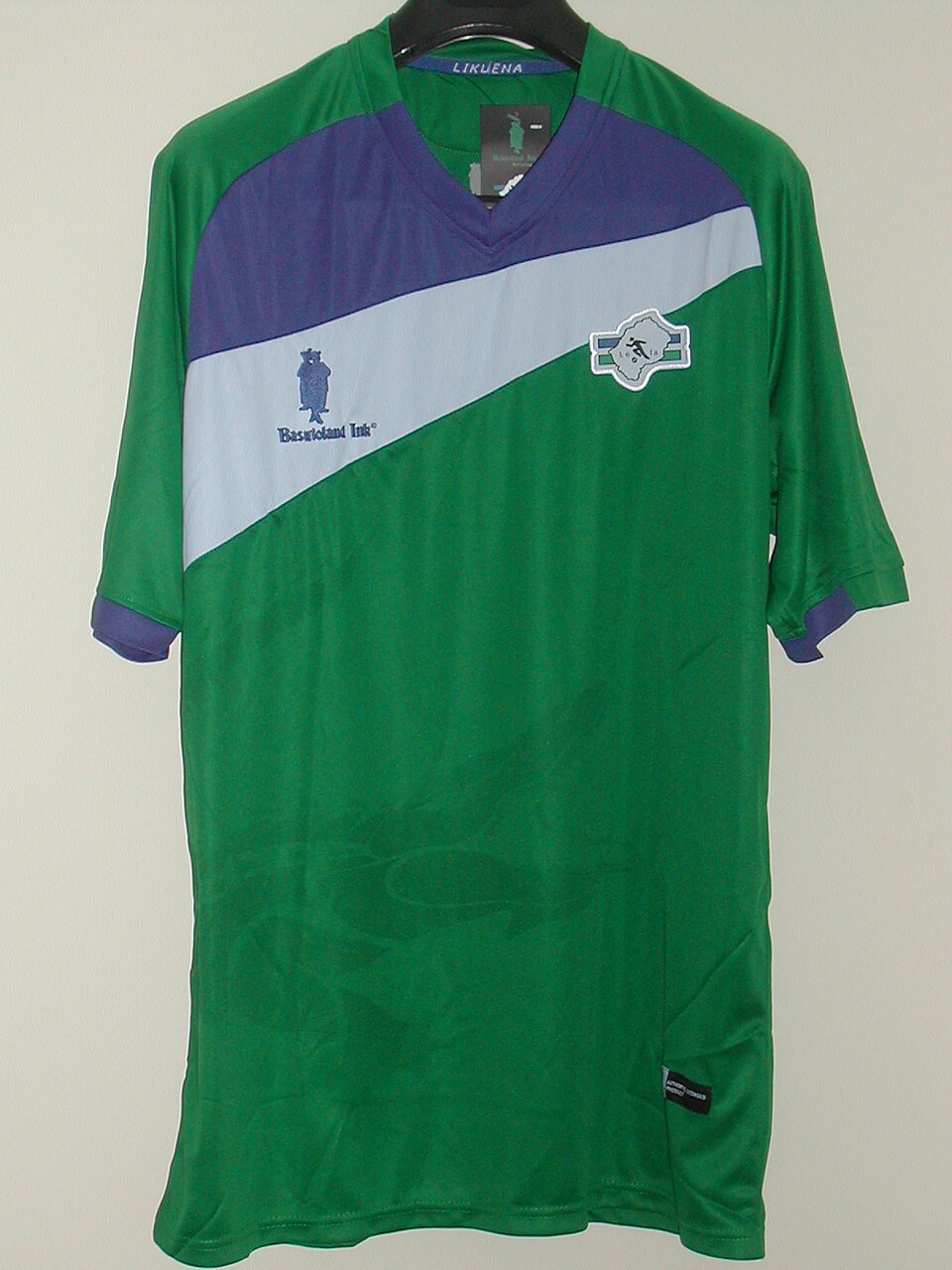 Front of the Lesotho 2012 home football shirt