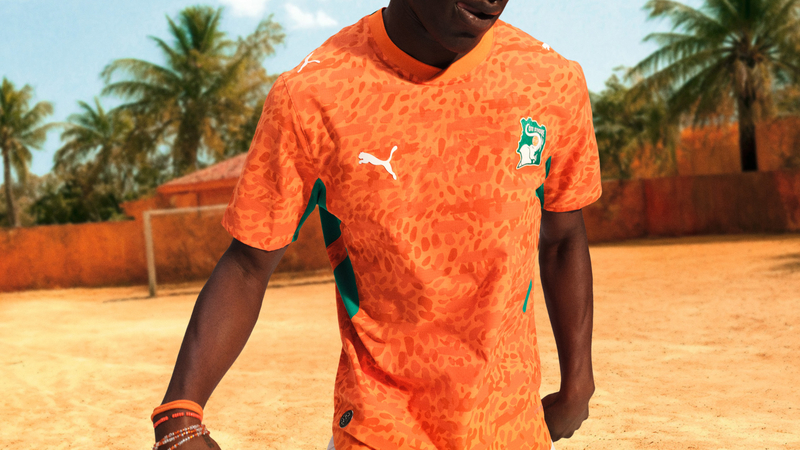 Front of the Ivory Coast 2026 home football shirt