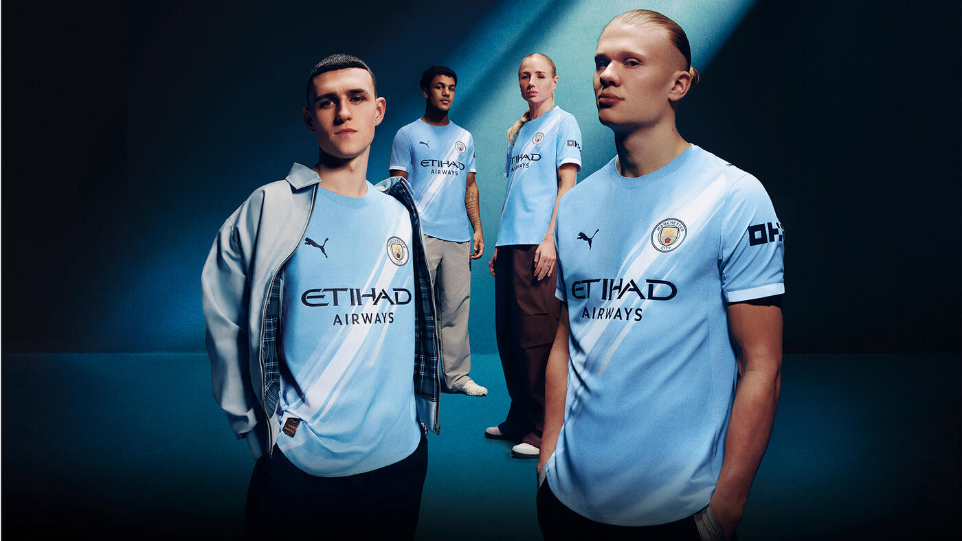 Front of the Manchester City 2025–26 home football shirt