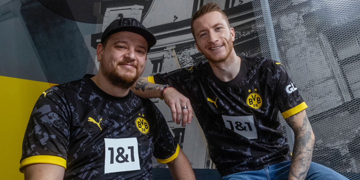 Front of the Borussia Dortmund 2023–24 away football shirt