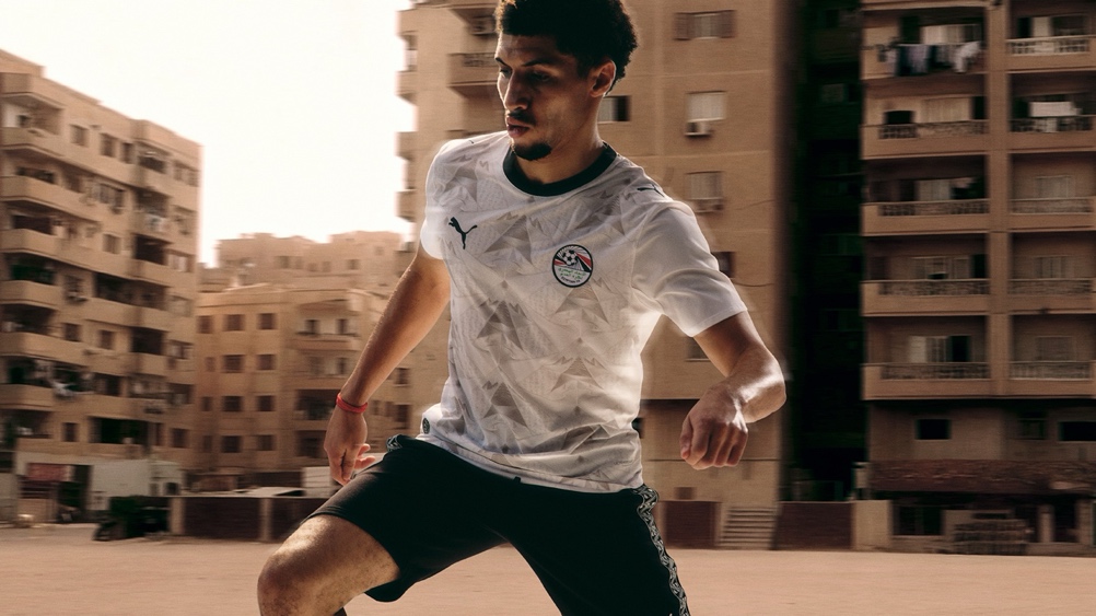 Front of the Egypt 2026 away football shirt