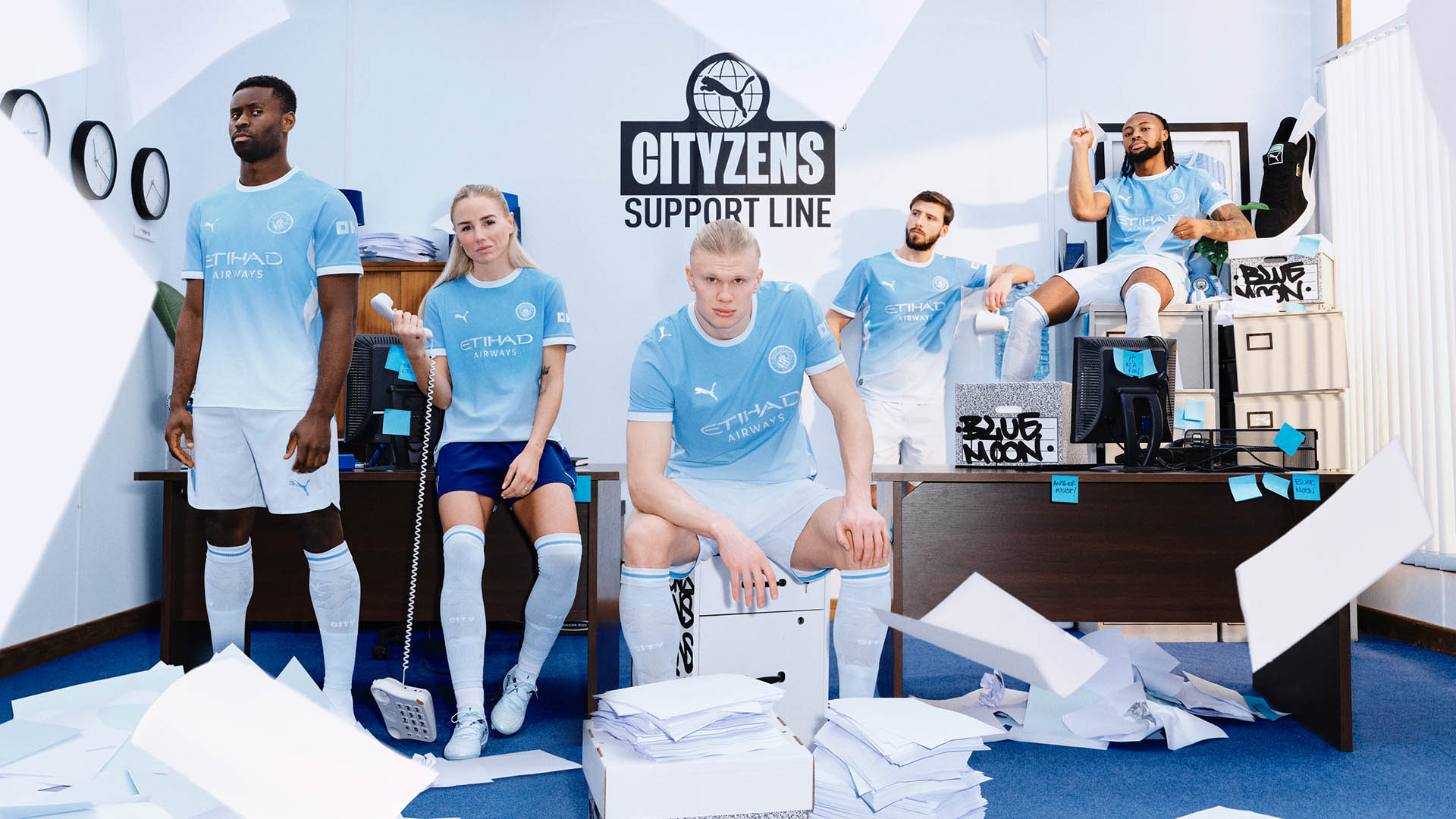 Front of the Manchester City 2026–27 home football shirt