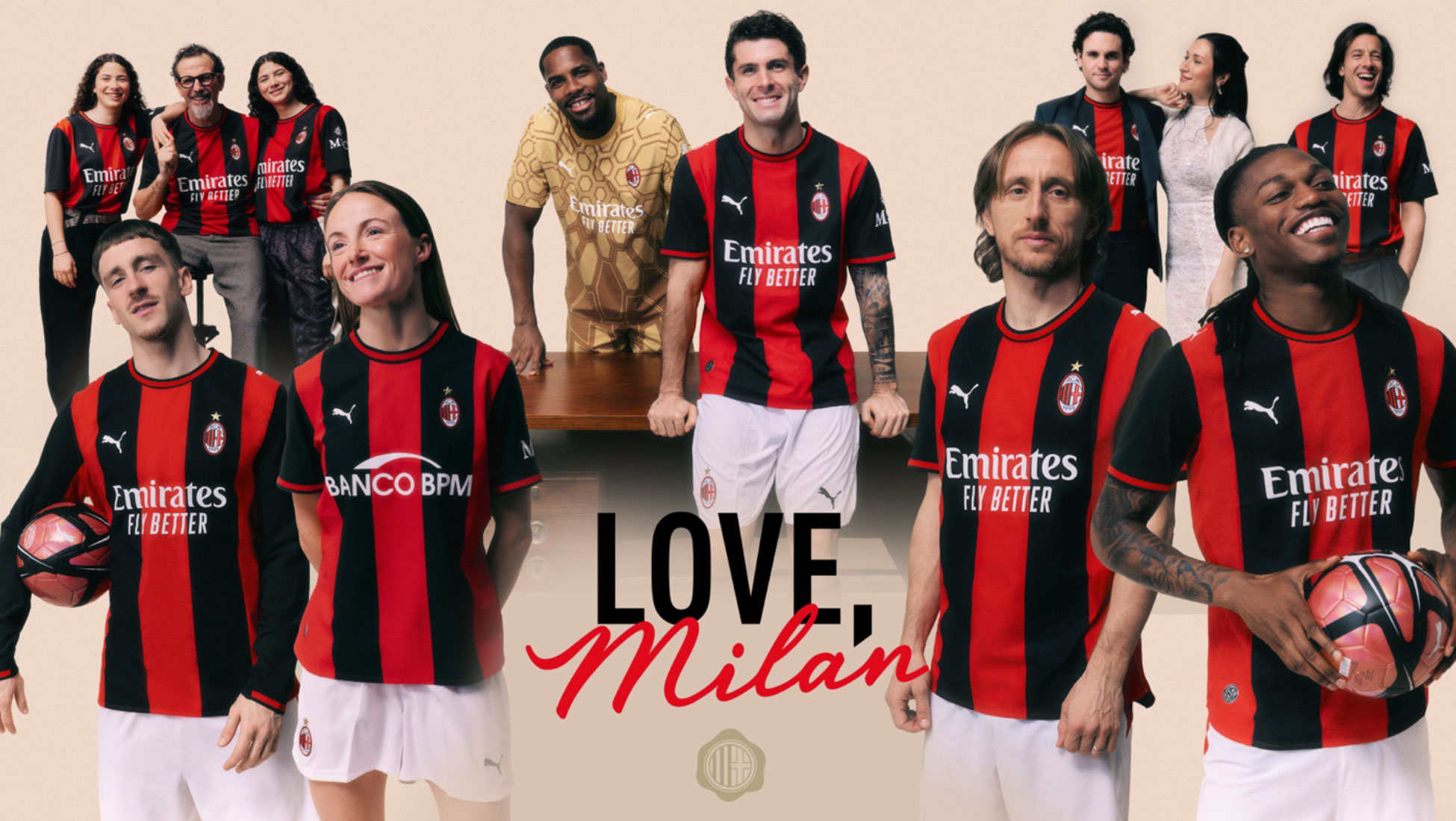 Front of the AC Milan 2026–27 home football shirt