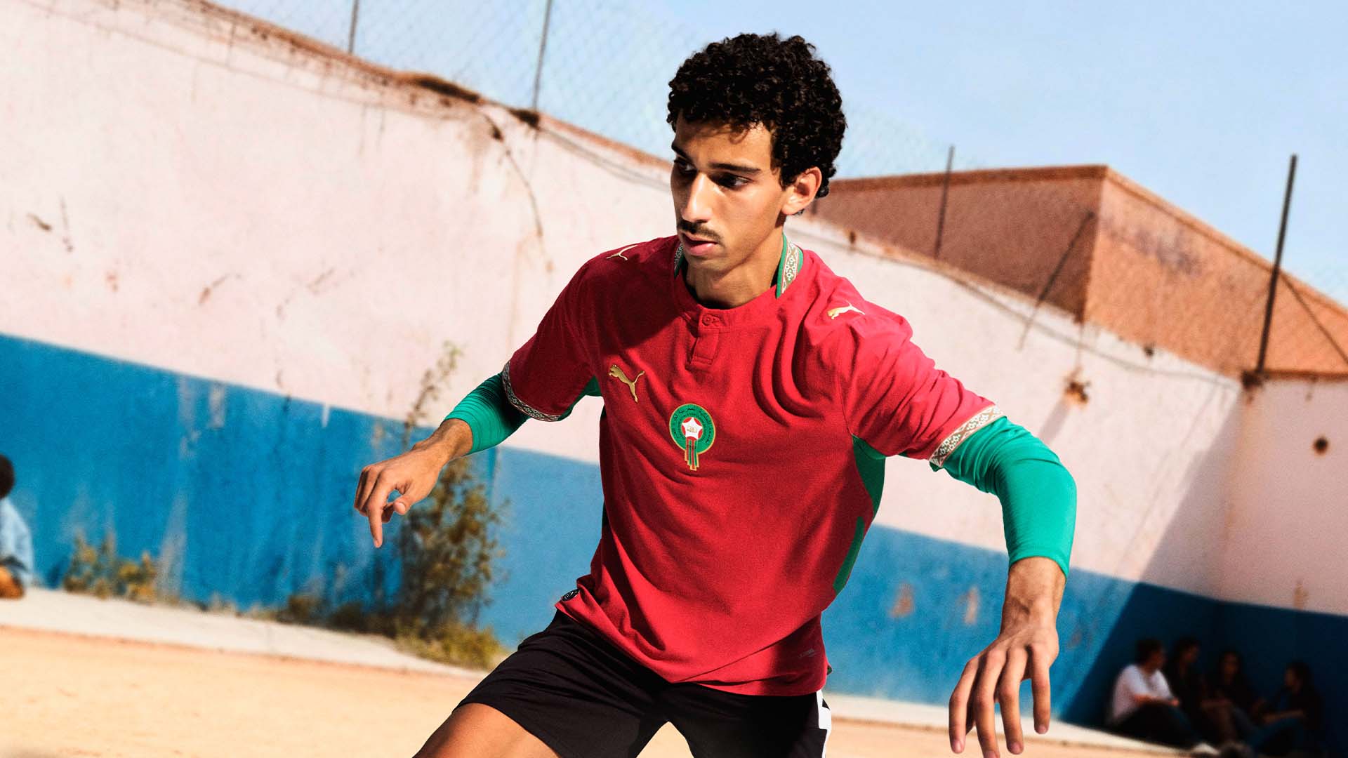 Front of the Morocco 2026 home football shirt